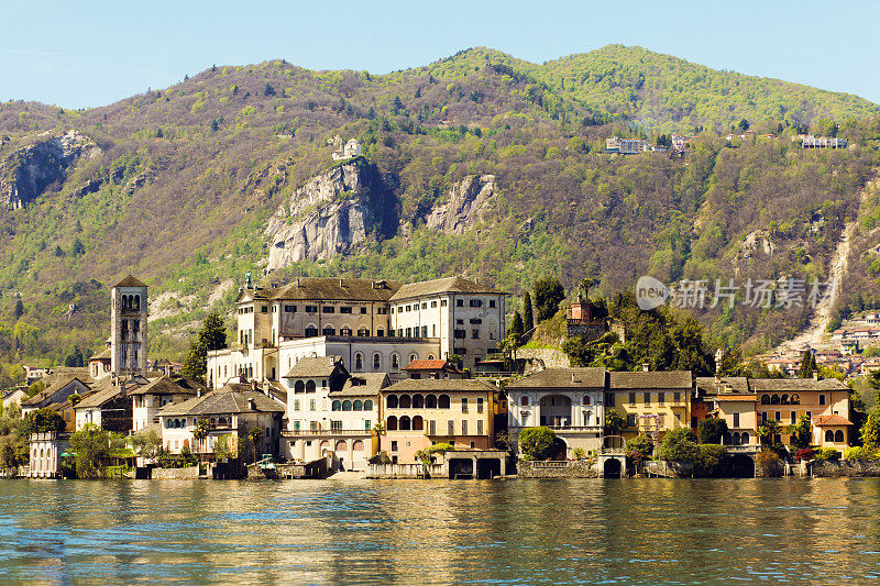 Isola San Giulio，奥尔塔湖，意大利